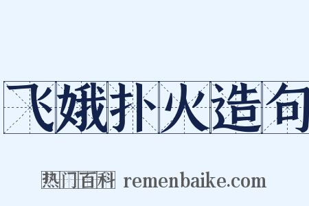 飞娥扑火造句是什么意思的图片